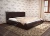 Каркасная кровать Афродита-2 140 х 200 см с ПМ эко кожа коричневая 