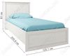 Каркасная кровать Monako 120 сосна винтаж / дуб анкона 