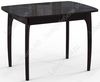 Обеденный стол 40 ДН4 венге / стекло черное 