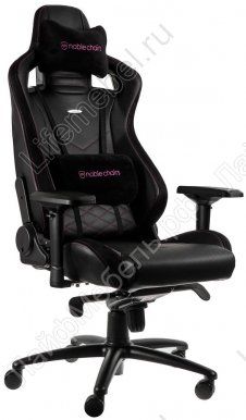 Стул Noblechairs Epic pu leather black / pink 