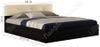 Каркасная кровать Виктория ЭКО-П 180 х 200 см с мягким изголовьем венге 