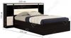 Каркасная кровать Виктория-МБ 1400 140 х 200 см с мягким изголовьем, блоком и тумбами венге / дуб
 молочный 