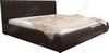 Каркасная кровать Афродита-2 140 х 200 см с ПМ эко кожа коричневая 