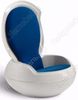 Стул Garden Egg Chair бело-синее 