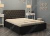 Каркасная кровать Mirana Box 160х200 с ПМ экокожа коричневая 