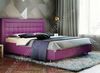 Каркасная кровать Афродита-8-2 160 х 200 см с ПМ велюр shaggy fuchsia 