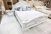 Каркасная кровать Гретта Г50 белая с серебром 