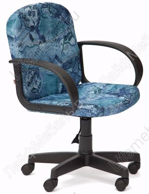Офисное кресло Baggi (Багги) карта на синем 