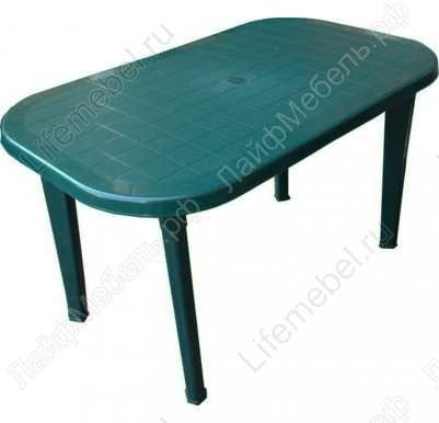 Пластиковый стол Принц темно-зеленый 