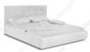Каркасная кровать Афродита-2 180 х 200 см с ПМ эко кожа белая 