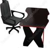 Компьютерный стол Таунт МСТ-СКТ-ЧР-КР-16 чёрный / красный 