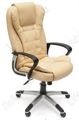 Офисное кресло Baron (Барон) бежевый / бежевый перфорированный 