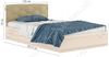 Каркасная кровать Виктория-П 120 х 200 см с мягкой съемной подушкой дуб 