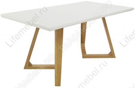 Обеденный стол MK-5516-WT белый 