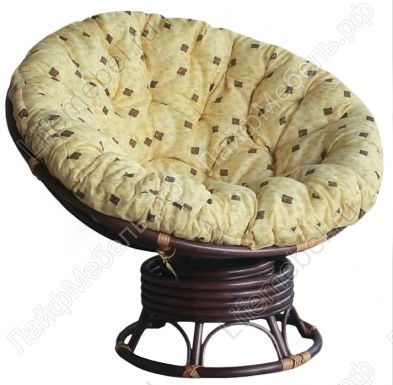 Плетеное кресло Fraser вращающееся орех 
