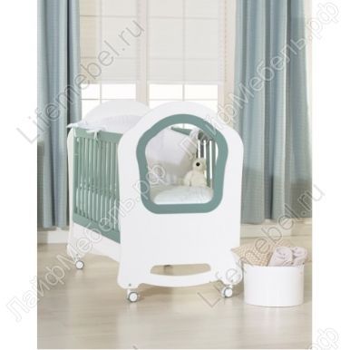 Детская кровать Princier bianco / menta (белый / мята) 