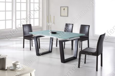 Обеденный стол "стол EV306 и 4 стула 4181 коричневые" 