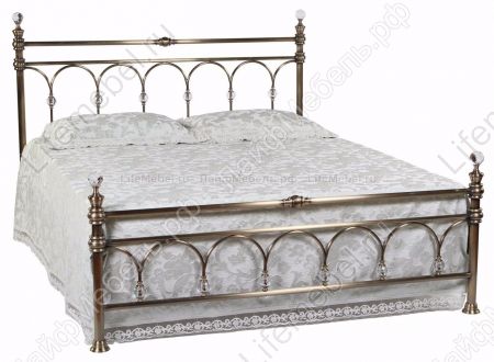 Железная кровать 9801 L с кристаллами (SH) 