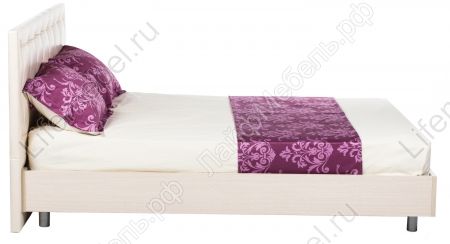 Мягкая кровать Токио с мягким изголовьем СМ-131.01.002 дуб Белфорт 