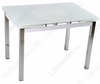 Обеденный стол S17 super white / хром без цветка 