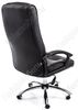 Офисное кресло «Максима» (Maxima) хром, черное из экокожи 