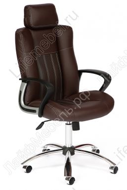 Офисное кресло «Оксфорд» (Oxford)  коричневая / экокожа 