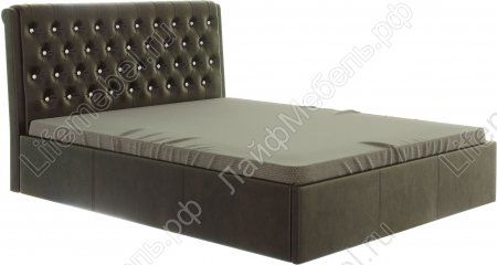 Каркасная кровать Veneto 160 х 200 см с ПМ коричневая 