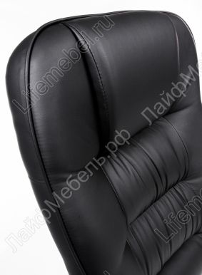 Офисное кресло хром CH9944 черный / экокожа 